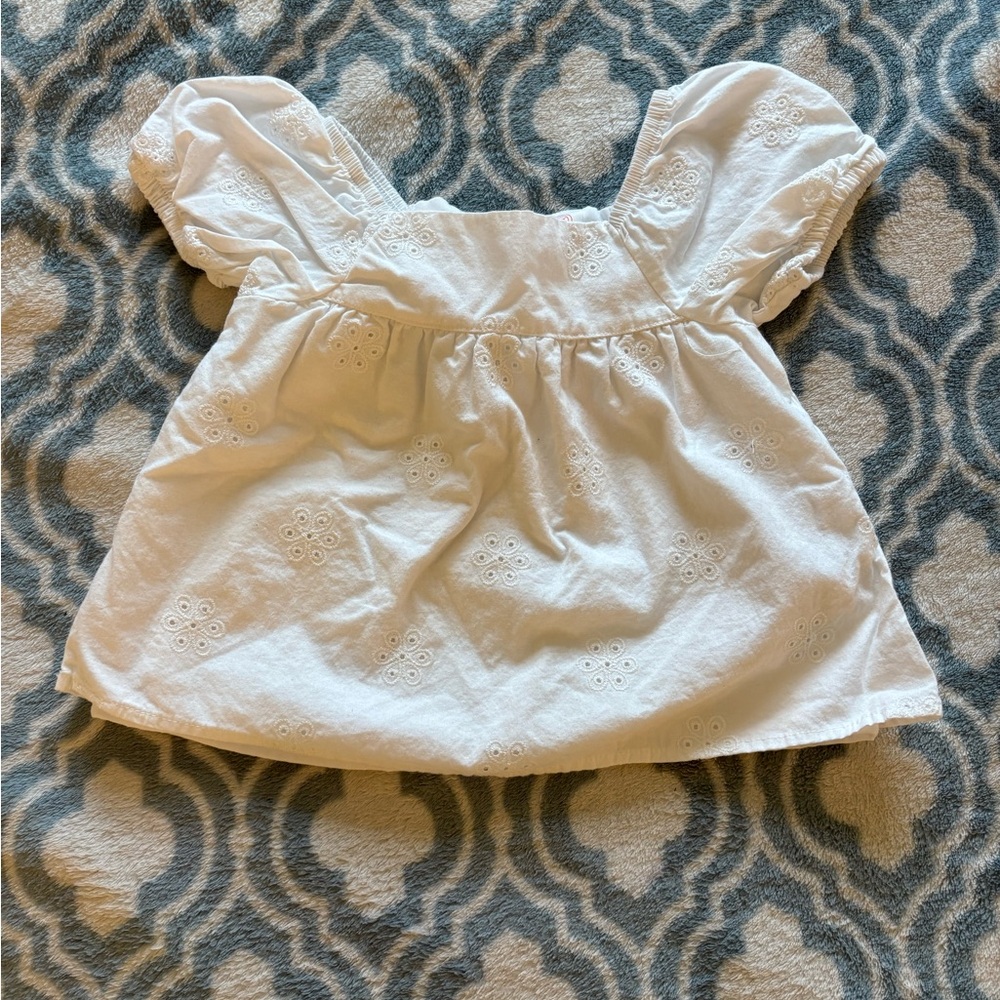 NWOT Wonder Nation White Eyelet Blouse Size 2T